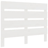Headboard White 75 cm Solid Wood Pine - Front View