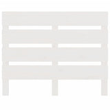 Headboard White 75 cm Solid Wood Pine - Side View