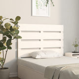 Headboard White 75 cm Solid Wood Pine - Top-Down View