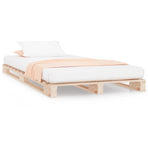 Pallet Bed without Mattress 100x200 cm Solid Wood