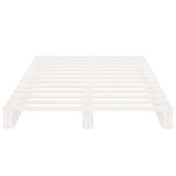 Pallet Bed without Mattress White 100x200 cm Solid Wood - 45-Degree Angle