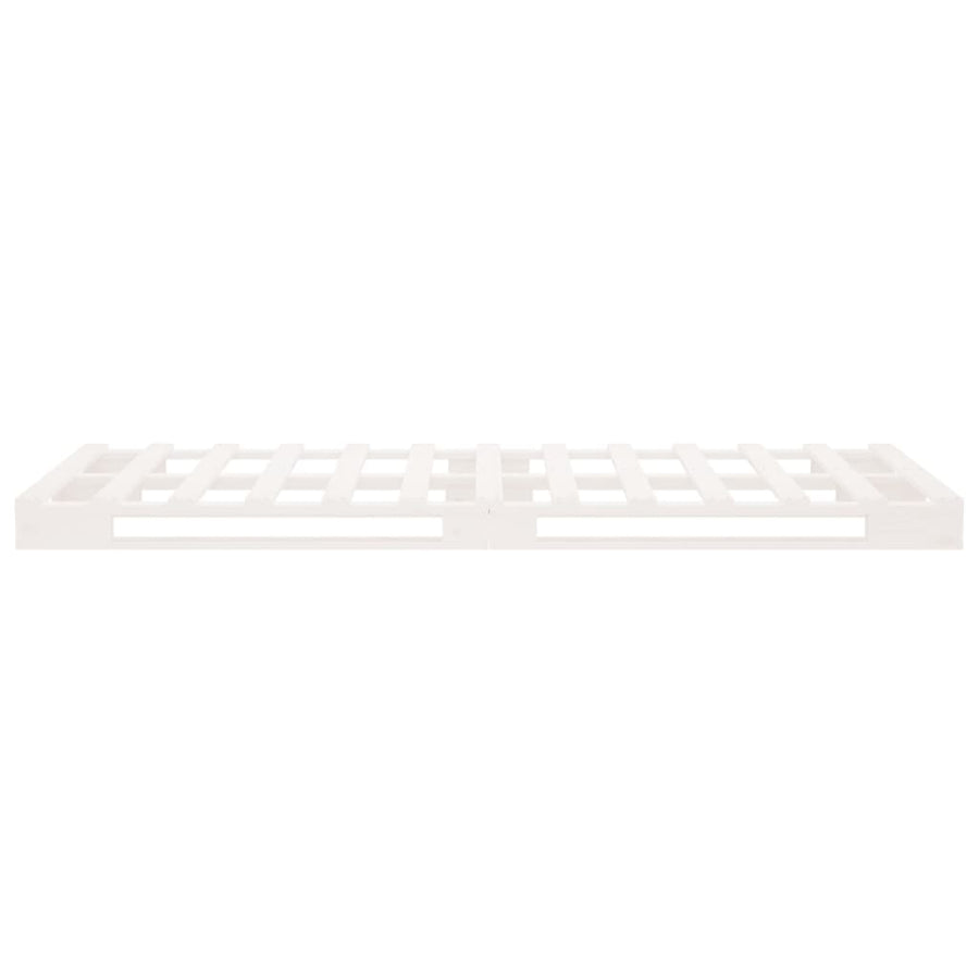 Pallet Bed without Mattress White 100x200 cm Solid Wood