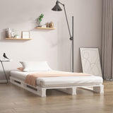 Pallet Bed without Mattress White 100x200 cm Solid Wood