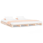 Pallet Bed without Mattress 137x187 cm Double Solid Wood