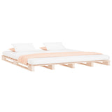 Pallet Bed without Mattress 137x187 cm Double Solid Wood