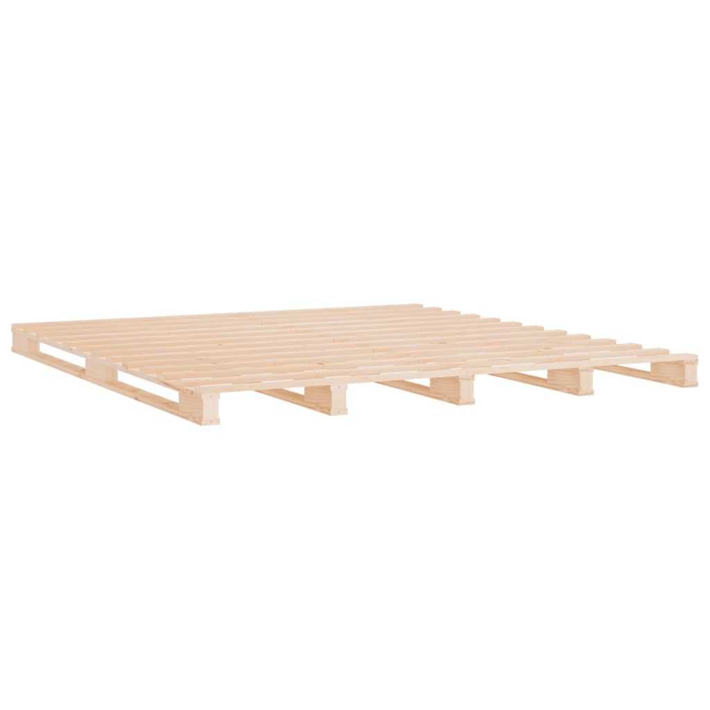 Pallet Bed without Mattress 137x187 cm Double Solid Wood