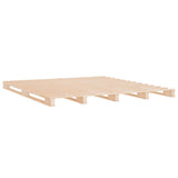 Pallet Bed without Mattress 137x187 cm Double Solid Wood