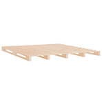 Pallet Bed without Mattress 137x187 cm Double Solid Wood