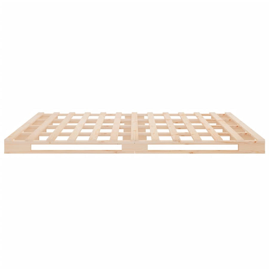 Pallet Bed without Mattress 137x187 cm Double Solid Wood