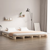 Pallet Bed without Mattress 137x187 cm Double Solid Wood