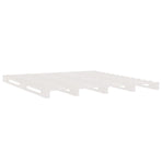 Pallet Bed without Mattress White 137x187 cm Double Solid Wood