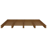 Pallet Bed without Mattress Honey Brown 137x187 cm Double Solid Wood