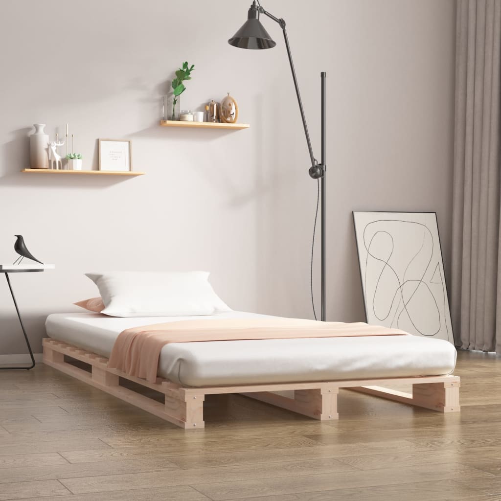 Pallet Bed without Mattress 90x190 cm Solid Wood