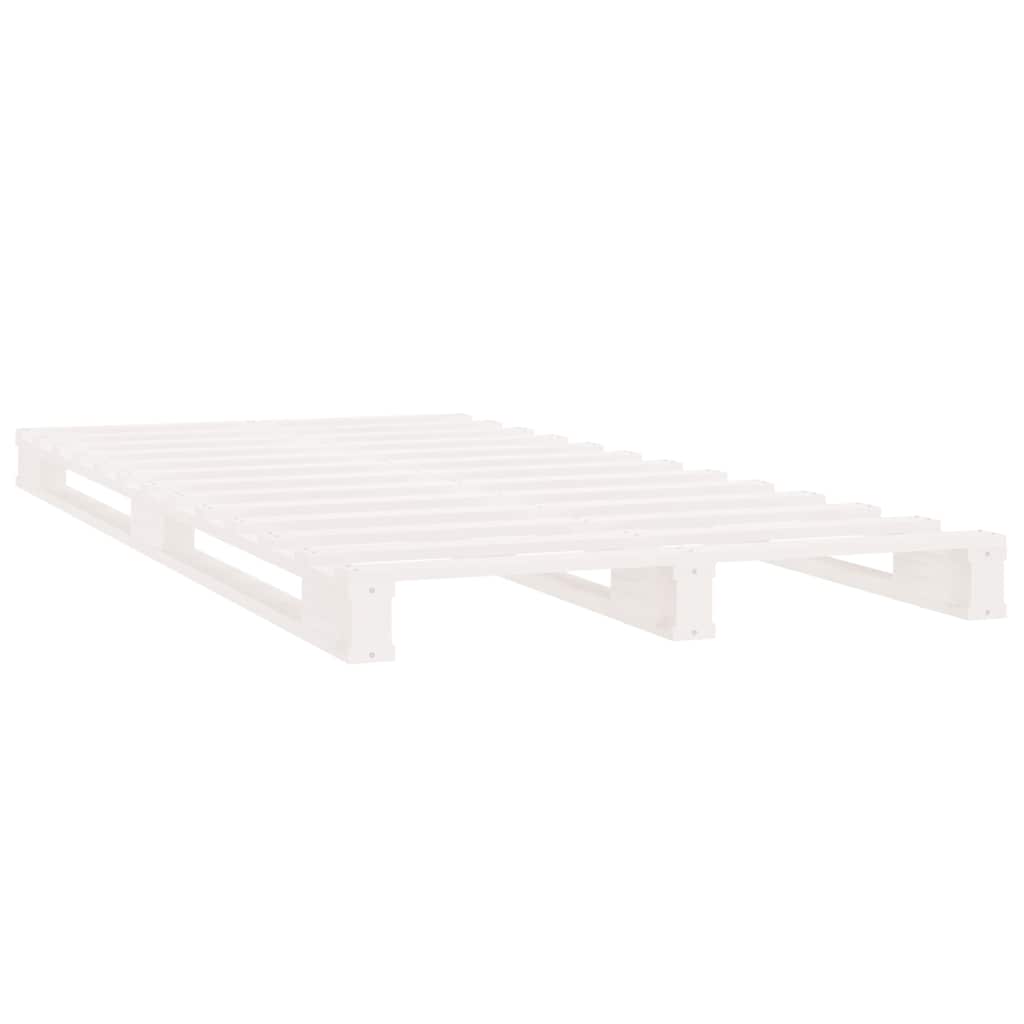 Pallet Bed without Mattress White 90x190 cm Solid Wood