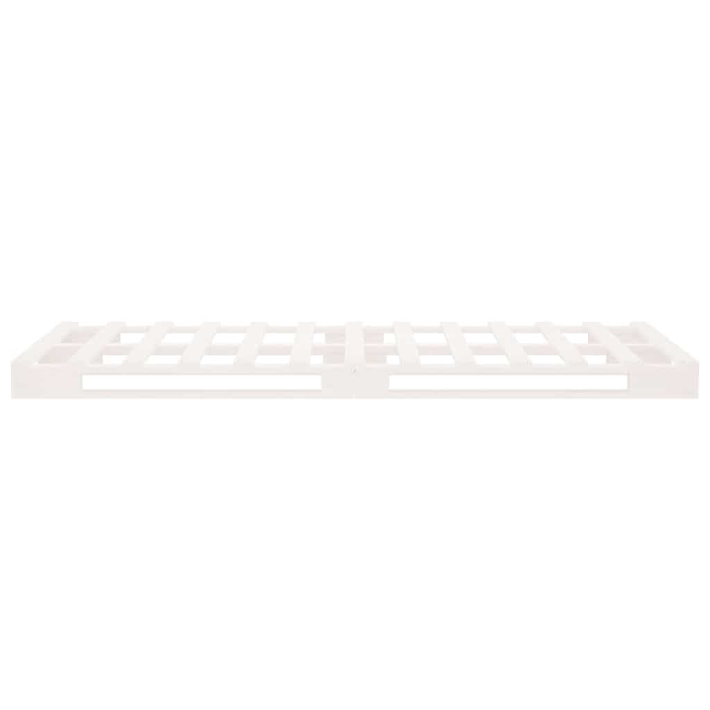 Pallet Bed without Mattress White 90x190 cm Solid Wood