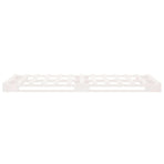 Pallet Bed without Mattress White 90x190 cm Solid Wood