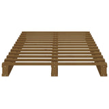 Pallet Bed without Mattress Honey Brown 90x190 cm Solid Wood - 45-Degree Angle