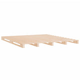 Pallet Bed without Mattress 135x190 cm Solid Wood