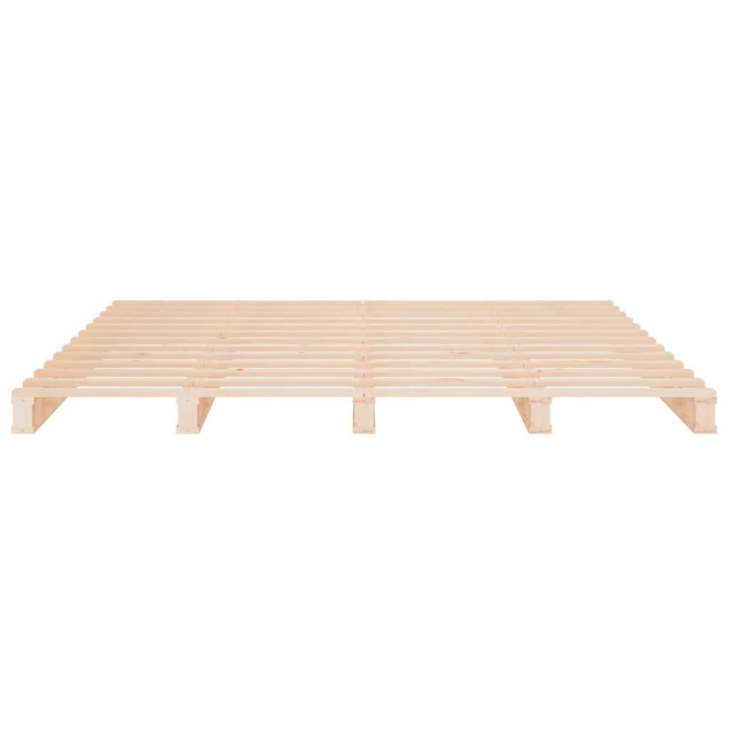 Pallet Bed without Mattress 135x190 cm Solid Wood