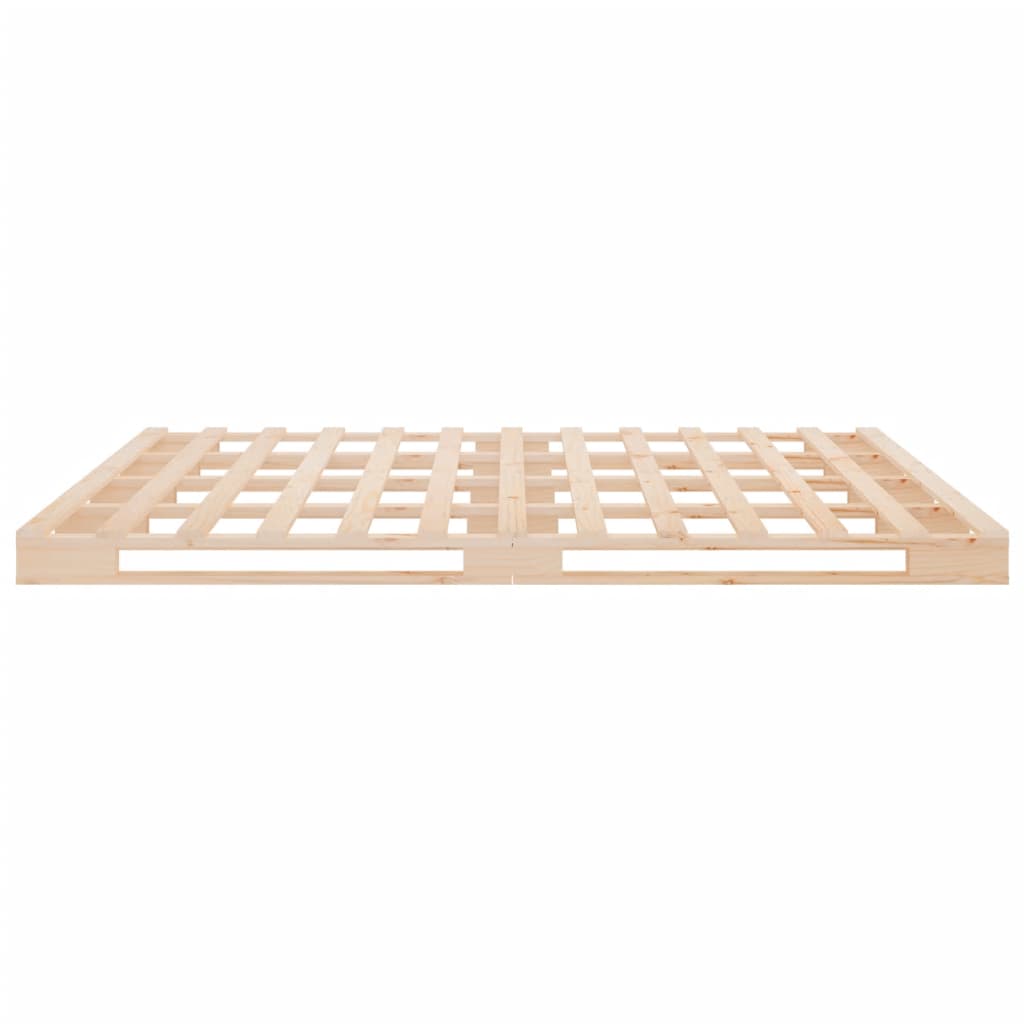 Pallet Bed without Mattress 135x190 cm Solid Wood