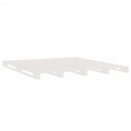 Pallet Bed without Mattress White 135x190 cm Solid Wood