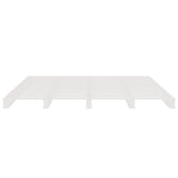 Pallet Bed without Mattress White 135x190 cm Solid Wood