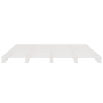 Pallet Bed without Mattress White 135x190 cm Solid Wood