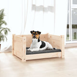 Dog Bed 55.5x45.5x28 cm Solid Pine Wood - Side View
