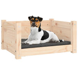 Dog Bed 55.5x45.5x28 cm Solid Pine Wood - Top-Down View