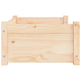 Dog Bed 65.5x50.5x28 cm Solid Pine Wood - Rear View