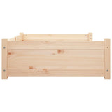 Dog Bed 95.5x65.5x28 cm Solid Pine Wood - Rear View
