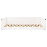 Dog Bed White 95.5x65.5x28 cm Solid Pine Wood