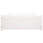 Dog Bed White 95.5x65.5x28 cm Solid Pine Wood