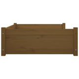 Dog Bed Honey Brown 95.5x65.5x28 cm Solid Pine Wood - Rear View