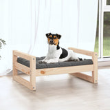 Dog Bed 55.5x45.5x28 cm Solid Pine Wood - Side View