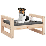 Dog Bed 55.5x45.5x28 cm Solid Pine Wood - Top-Down View