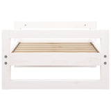Dog Bed White 65.5x50.5x28 cm Solid Pine Wood