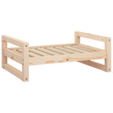 Dog Bed 75.5x55.5x28 cm Solid Pine Wood - Front View