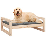 Dog Bed 75.5x55.5x28 cm Solid Pine Wood - Top-Down View