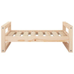 Dog Bed 75.5x55.5x28 cm Solid Pine Wood
