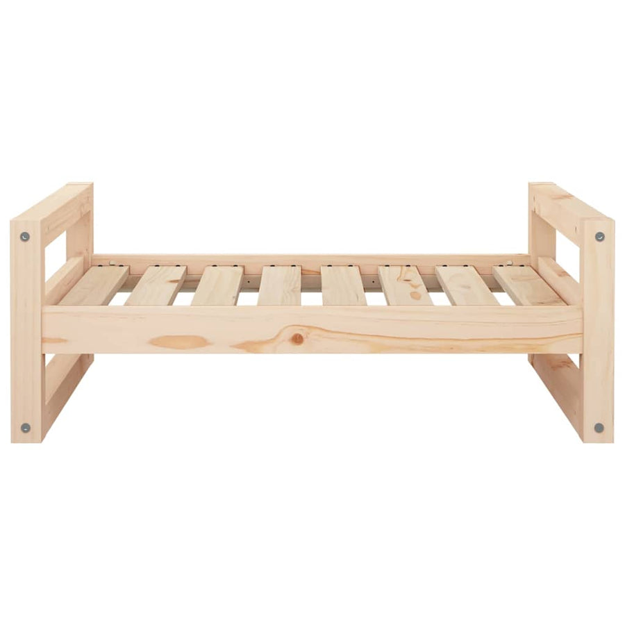 Dog Bed 75.5x55.5x28 cm Solid Pine Wood