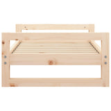 Dog Bed 75.5x55.5x28 cm Solid Pine Wood - Rear View
