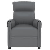 Massage Chair Grey Faux Leather - Side View