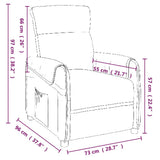 Massage Chair Grey Faux Leather