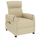 Massage Chair Cream Fabric - Front View