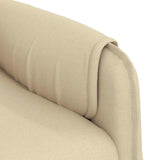Massage Chair Cream Fabric - Close-Up Angle