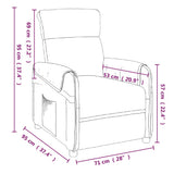 Massage Chair Cream Fabric - Extra Image