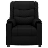 Massage Chair Black Faux Leather - Side View