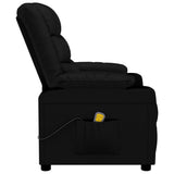 Massage Chair Black Faux Leather - Top-Down View