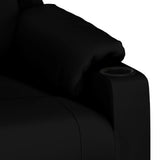 Massage Chair Black Faux Leather - Close-Up Angle